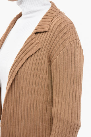 Ribbed Wool Cardigan