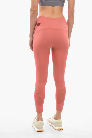 Leggings A Vita Alta Con Stampa Logo