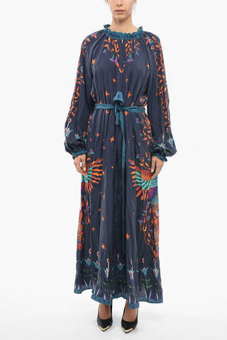 Silk Maxi Tunic With Belt