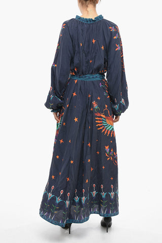 Silk Maxi Tunic With Belt