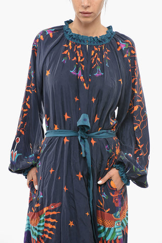 Silk Maxi Tunic With Belt