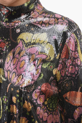 Eden-Motif Sequined SUITCASE Minidress