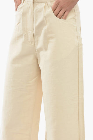 High-Waist Cotton ALIADI Palazzo Pants