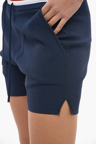 Strtchy Shorts With Drawstrings