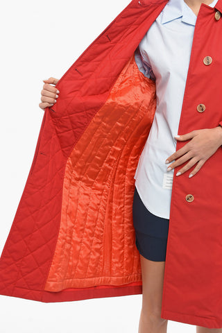Cappotto Imbottito Monopetto Con Chiusura A Scomparsa