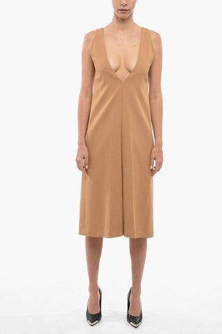 Vestito Senza maniche Con Scollo A V