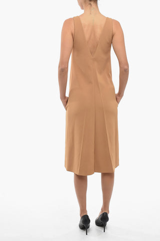 Vestito Senza maniche Con Scollo A V