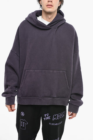 Solid Color Hoodie with Maxi Patch Pocket