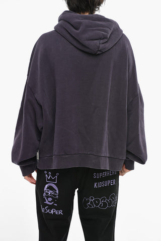 Solid Color Hoodie with Maxi Patch Pocket