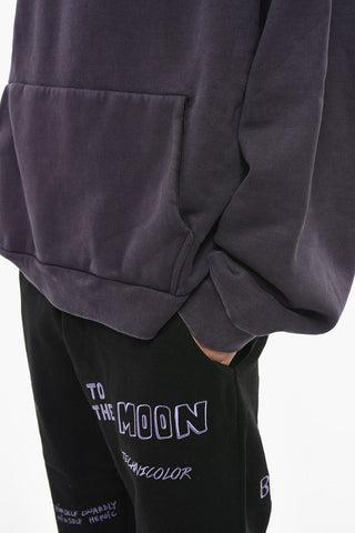 Solid Color Hoodie with Maxi Patch Pocket