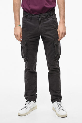 Stretch Cotton Cargo Trousers
