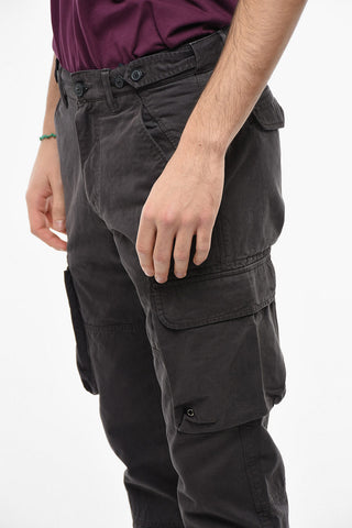 Stretch Cotton Cargo Trousers