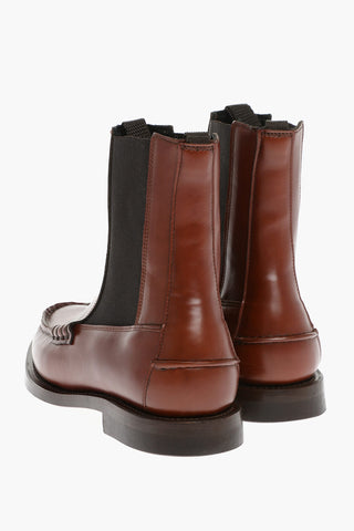 Chelsea Leather Booties ALDA with Penny Toe