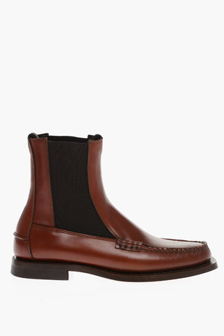 Chelsea Leather Booties ALDA with Penny Toe