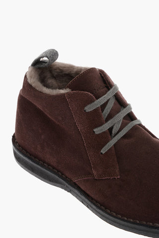 ID Polacchine in Suede con Interno in Pelliccia