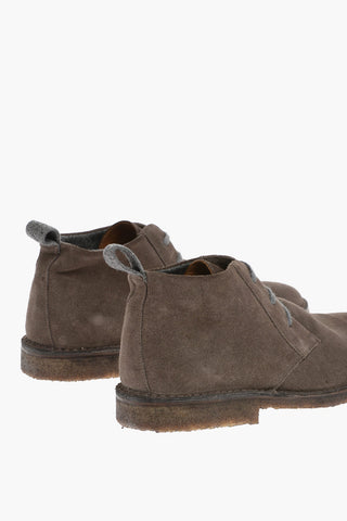 ID Polacchine in Suede con Interno in Lana