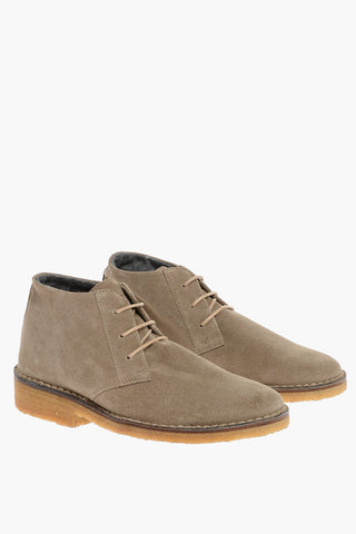 ID Polacchine in Suede con Interno in Lana