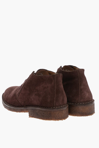 ID Polacchine in Suede con Suola in Gomma