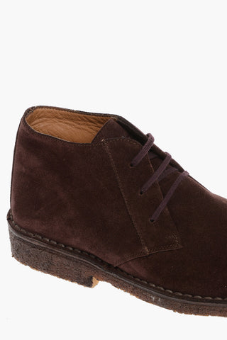 ID Polacchine in Suede con Suola in Gomma