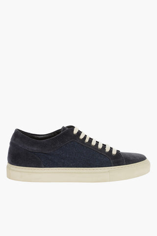 ID Lace-up Suede Sneakers with Wool Inserts
