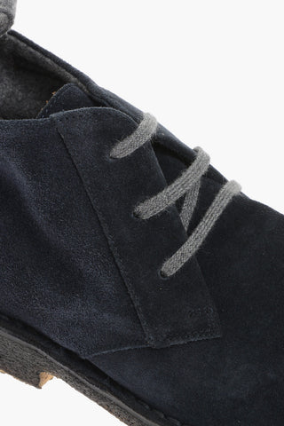 ID Polacchine in Suede con Interno in Lana