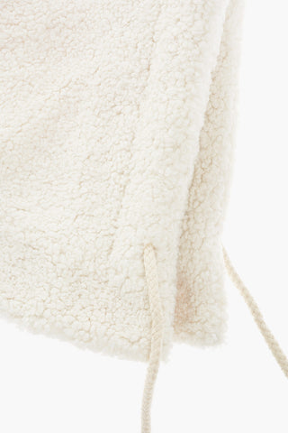 Drawstringed Teddy Hood