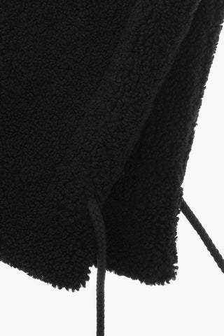 Drawstringed Teddy Hood