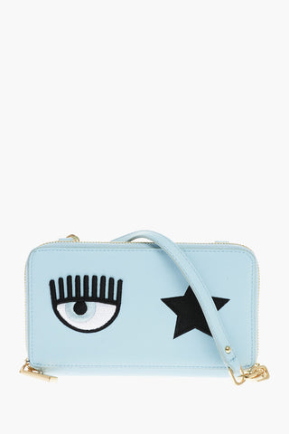 Eco-leather EYE STAR Wallet with Shoulder Strap