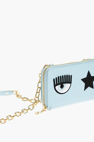 Eco-leather EYE STAR Wallet with Shoulder Strap