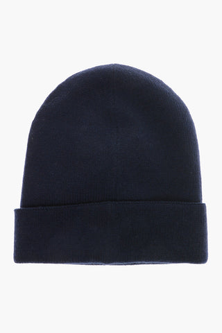 Embroidered Logo Cashmere Beanie