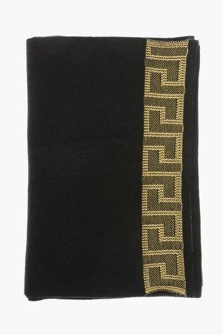 Embroidered Bottom LA GRECA Cotton Scarf