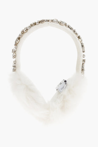 BLUGIRL Fur Earmuffs with Crystals