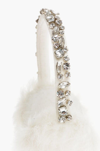BLUGIRL Fur Earmuffs with Crystals