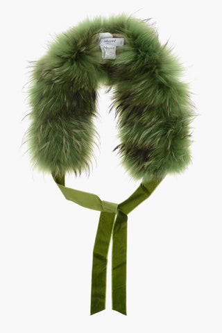 BLUGIRL Fox Fur Stole with Velour Tapes