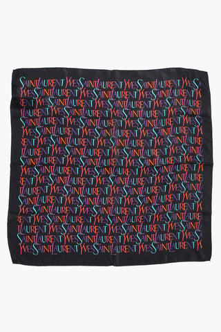 Foulard in Seta con Motivo Monogram

