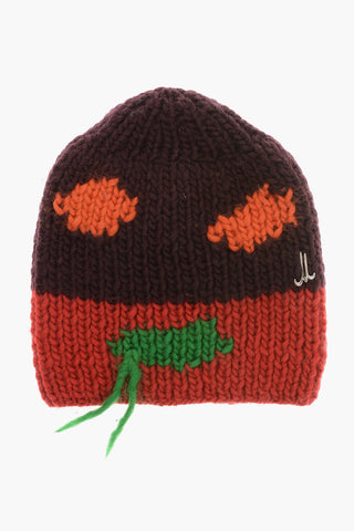 Cappello Beanie DEVIL in Lana Jacquard