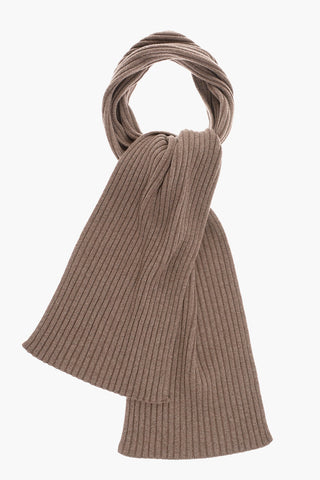 Pure Ribbed Cashmere Scarf