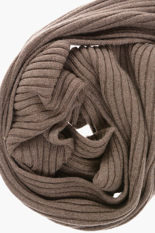 Pure Ribbed Cashmere Scarf