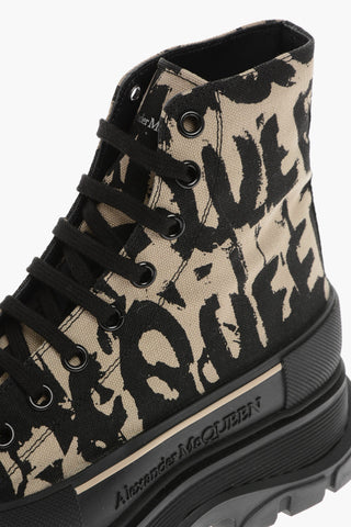 Sneakers Allacciate GRAFFITI in Canvas