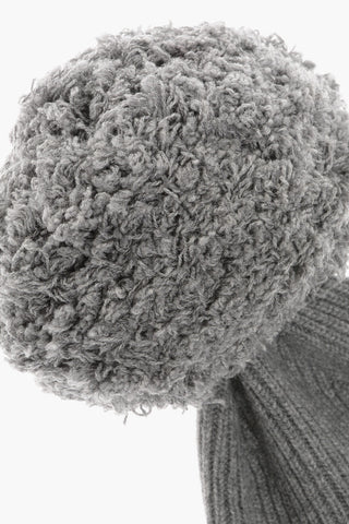 Cashmere Blend Beanie with Maxi PomPom