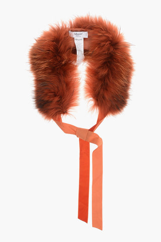 BLUGIRL Fox Fur Stole with Velour Tapes