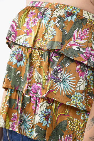 Top TOSCA in Viscosa con Stampa a Fiori