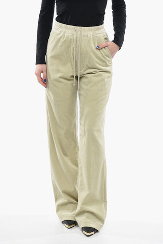 DRKSHDW Ribbed Velour DIETRICH Straight-leg Pants