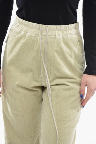DRKSHDW Ribbed Velour DIETRICH Straight-leg Pants
