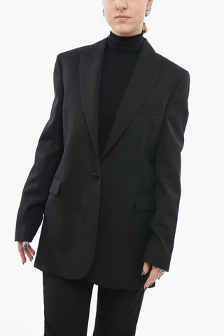 Virgin Wool Flap Pockets Blazer