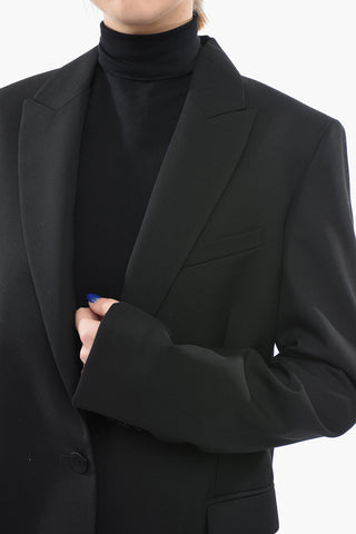 Virgin Wool Flap Pockets Blazer