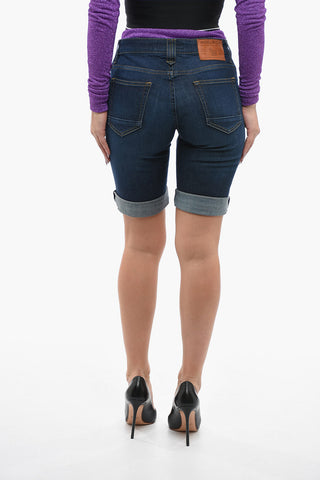 Stretch-Denim-Shorts mit 5 Taschen