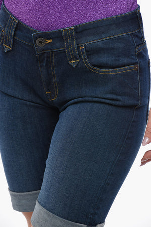 Stretch-Denim-Shorts mit 5 Taschen