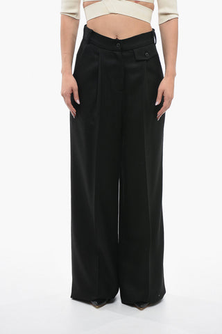 Wool-twill JAFR Pants with Single Pleat