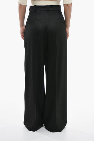 Wool-twill JAFR Pants with Single Pleat